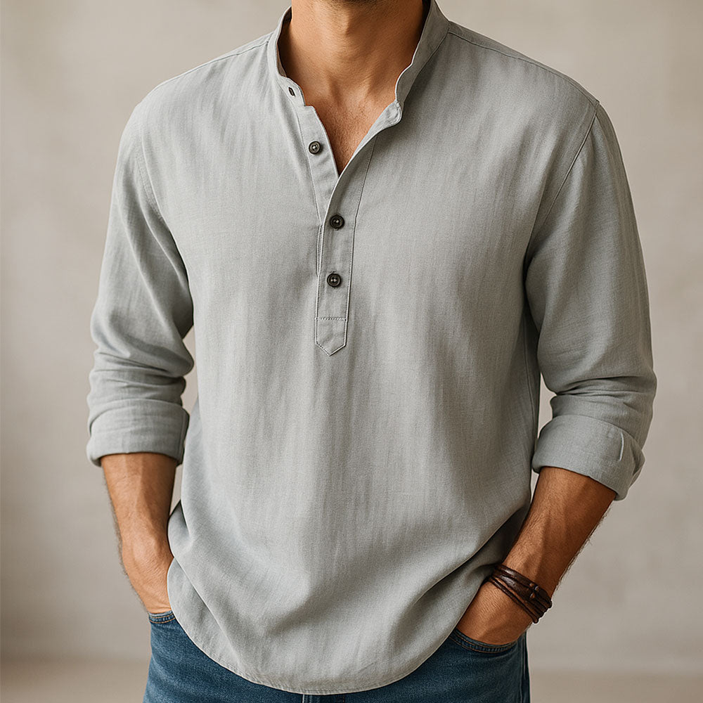 Elegant Men's Linen Shirt