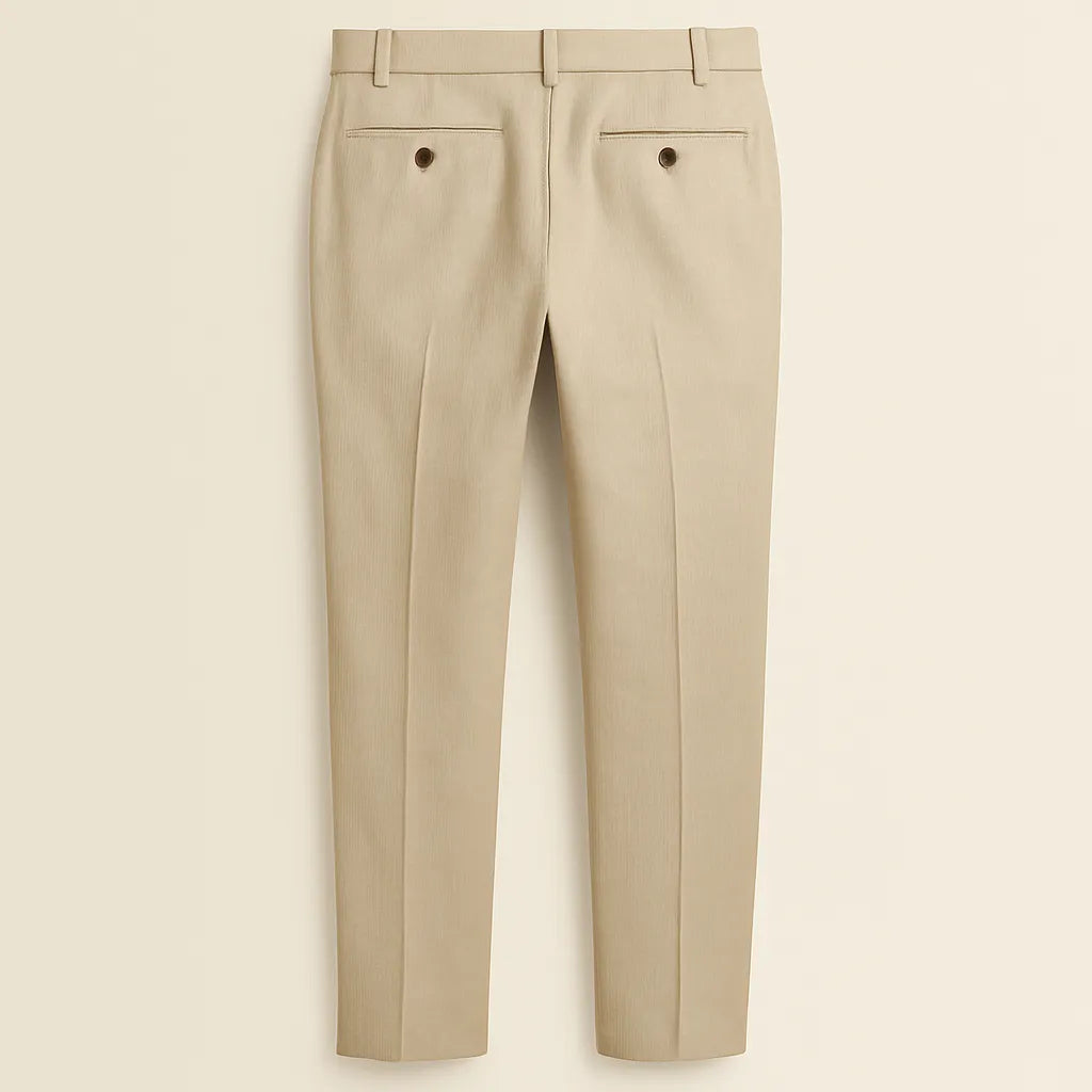 Elegant Beige Linen Trousers